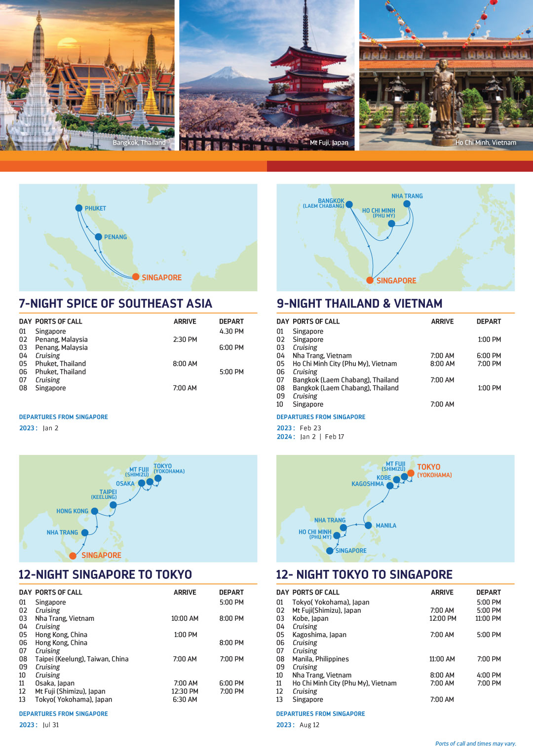 Spectrum of the Seas